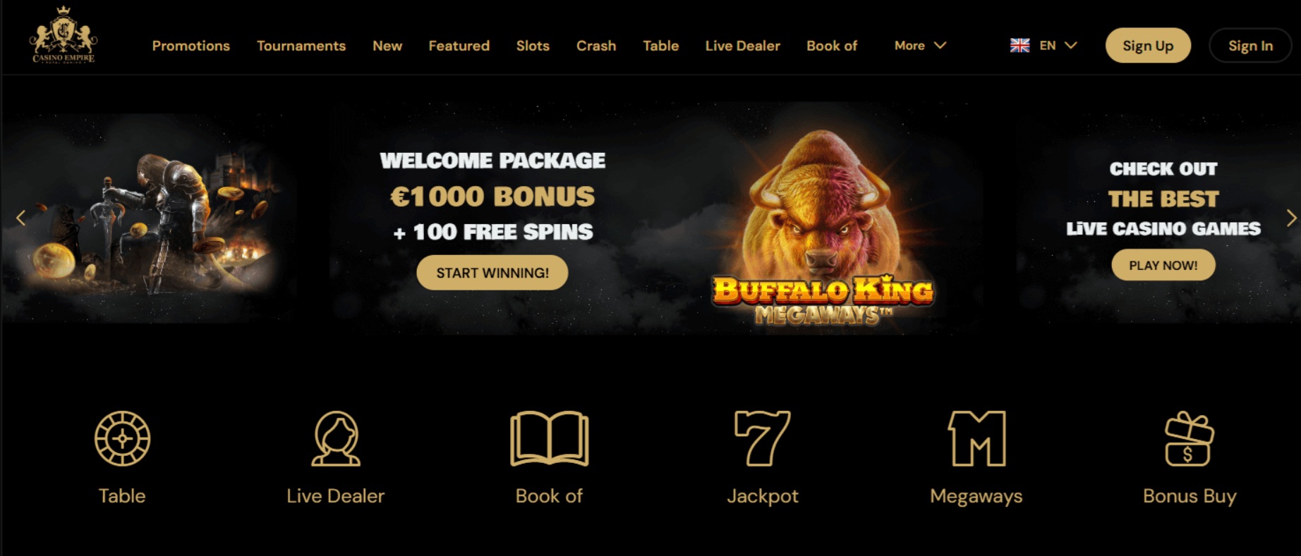 Affiliate program Casino Empire