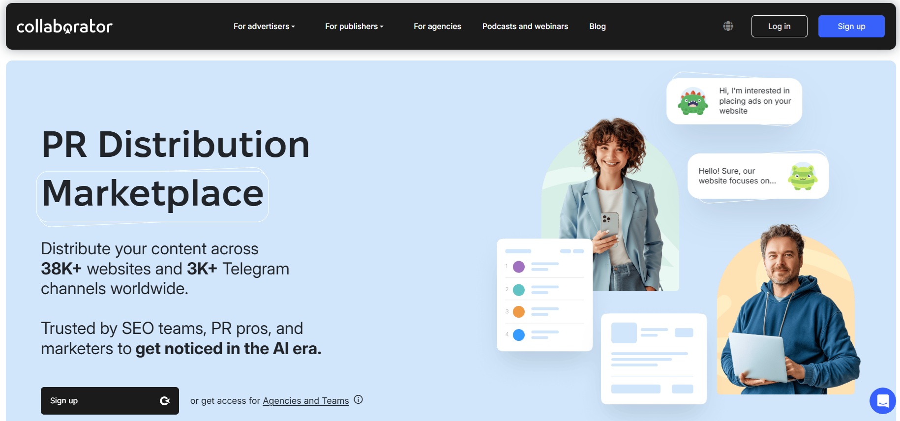 Affiliate program Collaborator