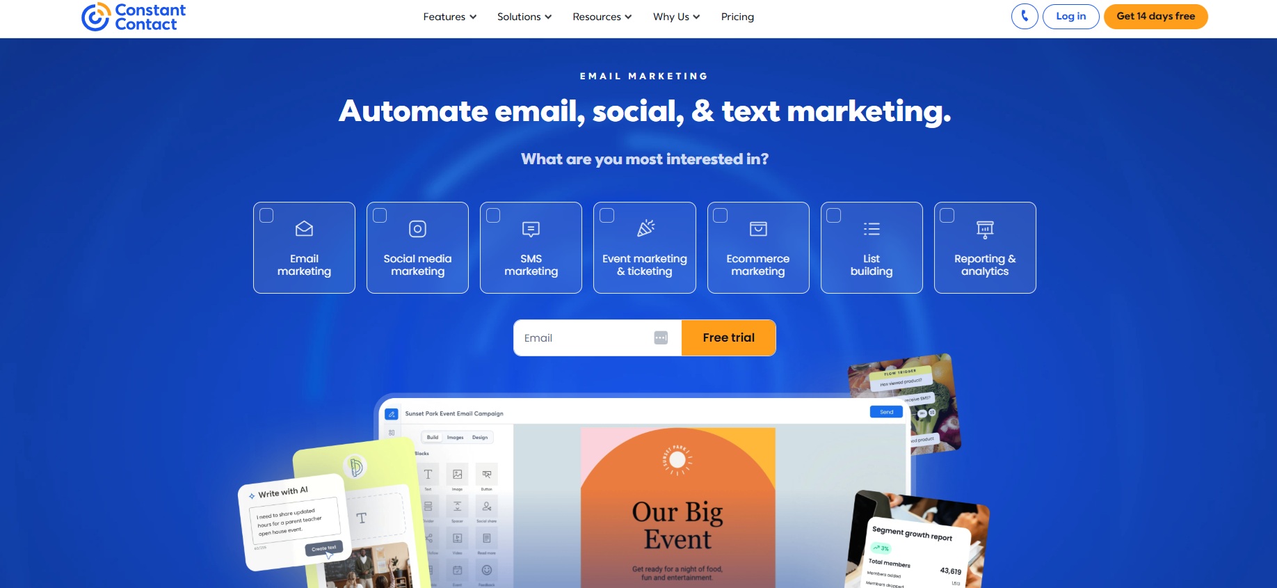 Affiliate program na email marketing od Constant Contact
