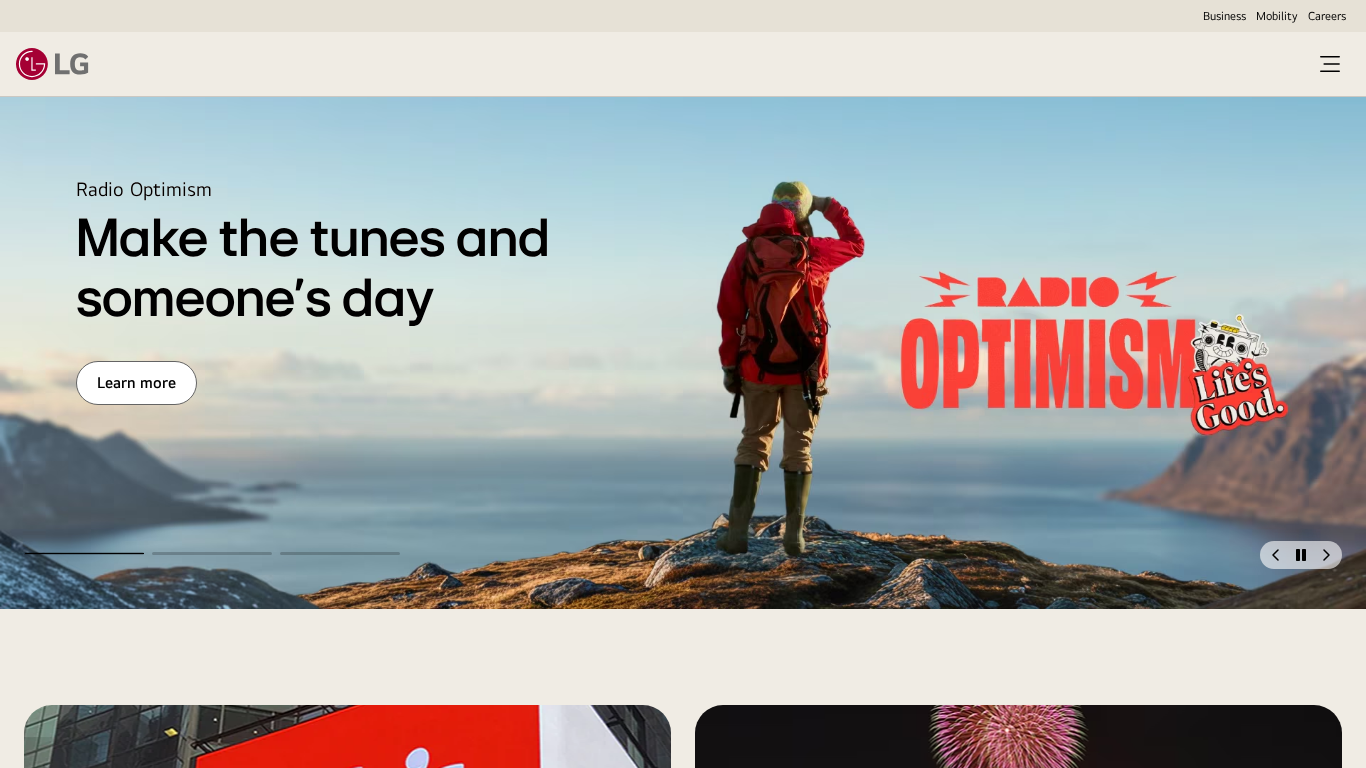 Affiliate program LG Electronics