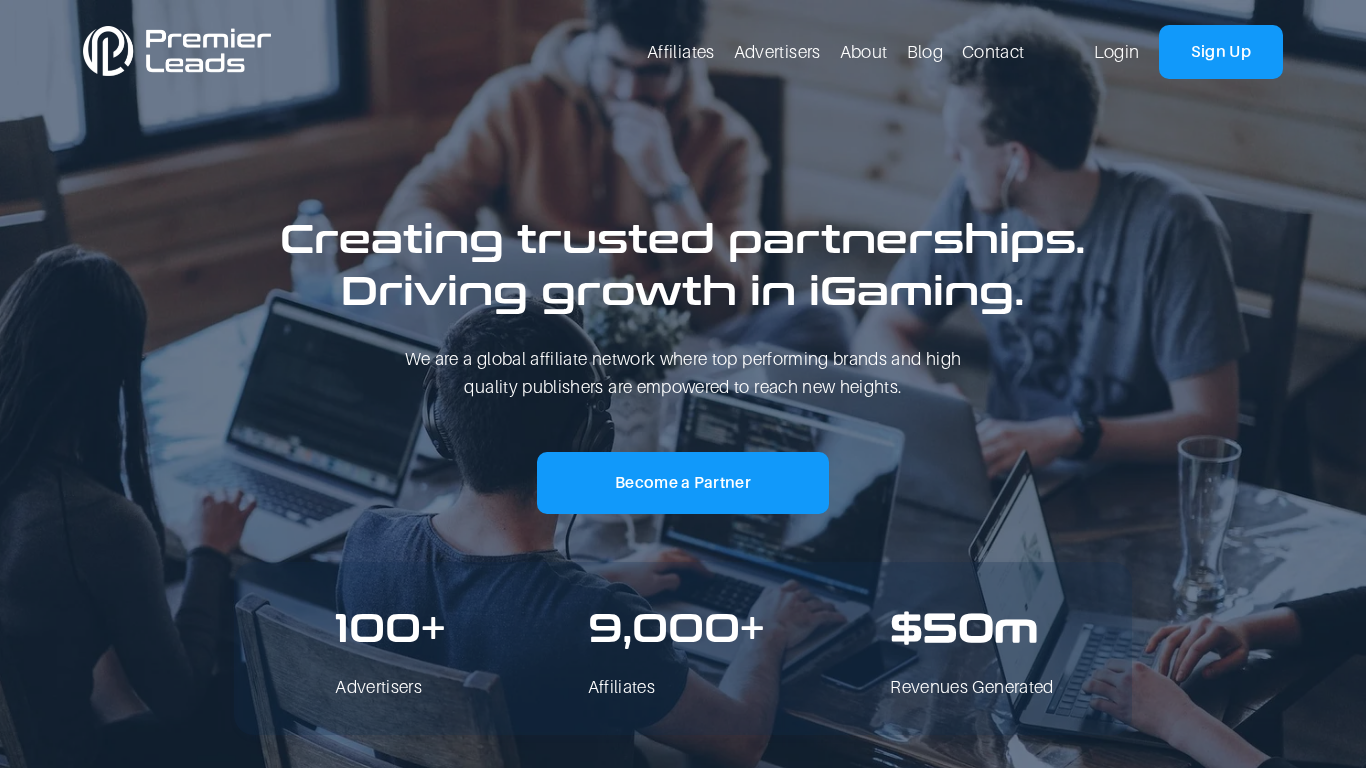 Affiliate program Premier Leads