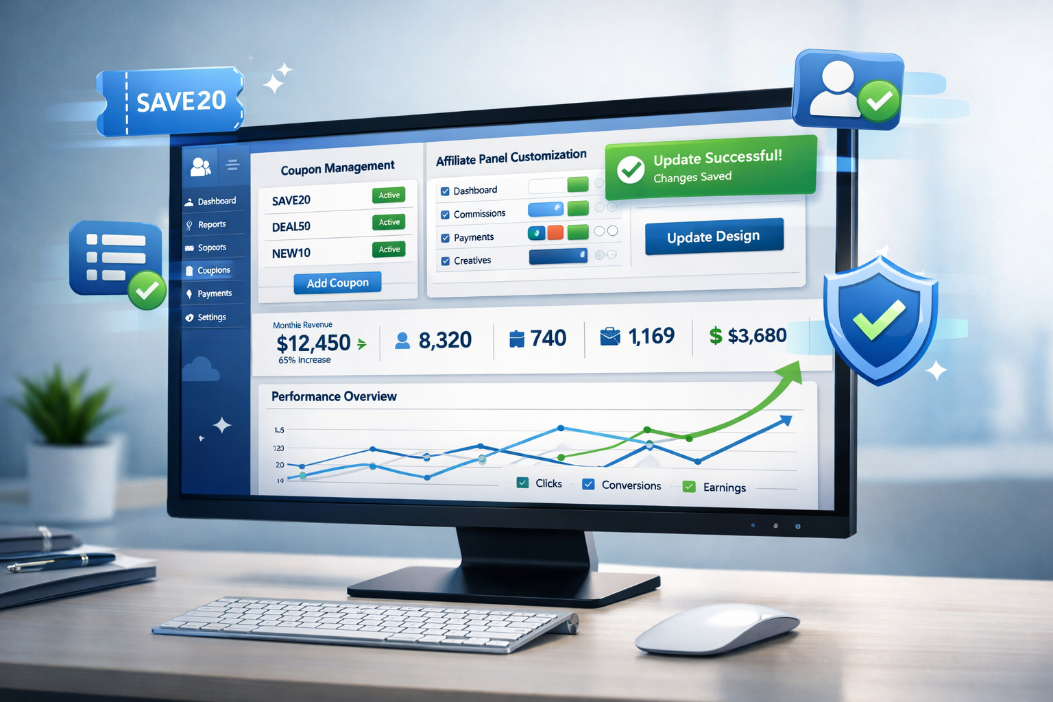 Opravy chýb v PostAffiliatePro: Priraďovanie kupónov a vylepšenia partnerského panela