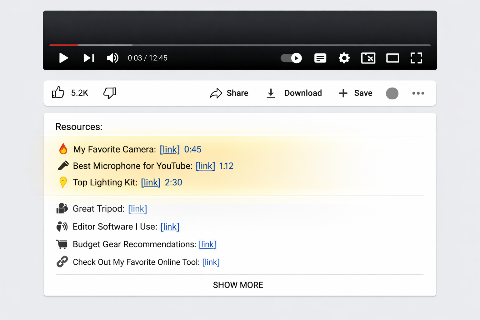Kde by ste mali umiestniť affiliate odkazy vo svojom YouTube obsahu