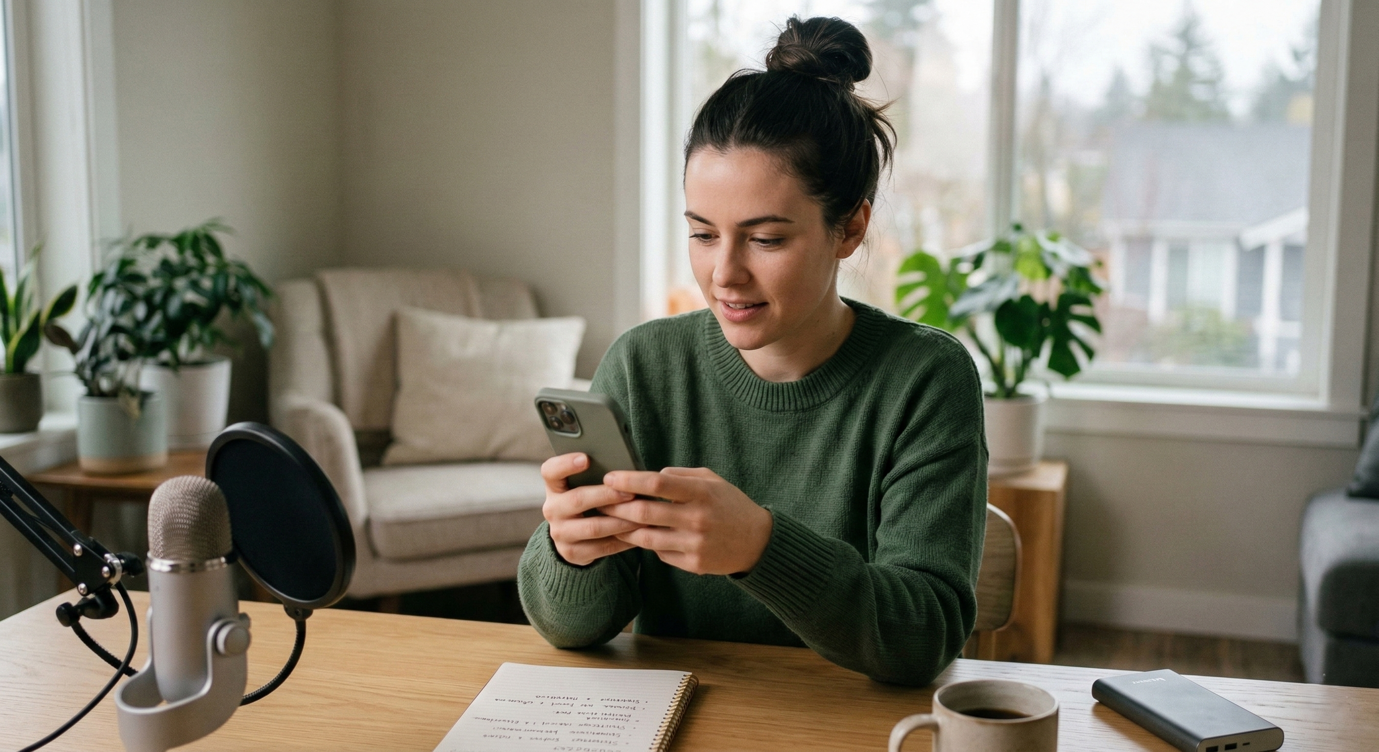 Žena nano-influencerka vytvárajúca obsah na kampane Medzinárodného dňa žien