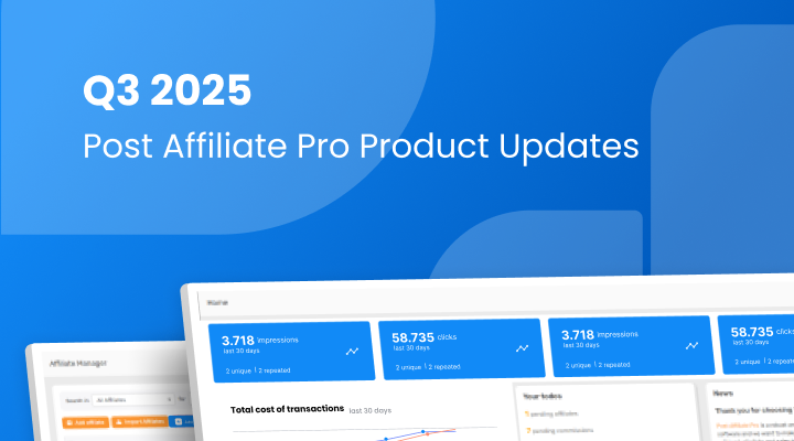 Post Affiliate Pro: Novinky za Q3 2025