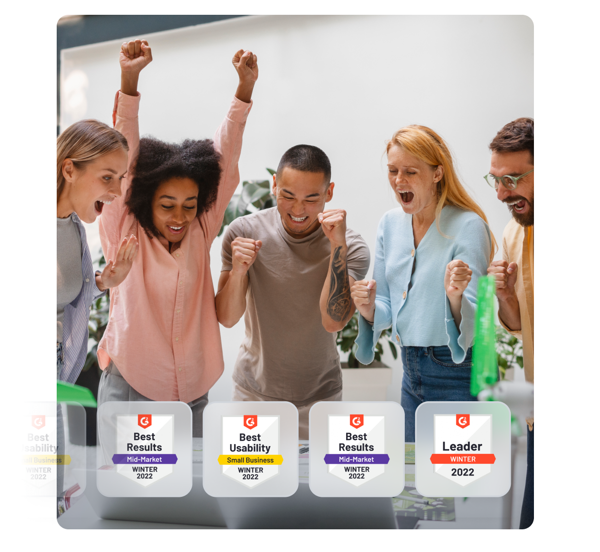 Ukážka našich ocenení 2025 od G2.