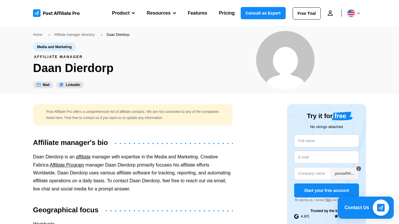 Daan Dierdorp - Affiliate Manager