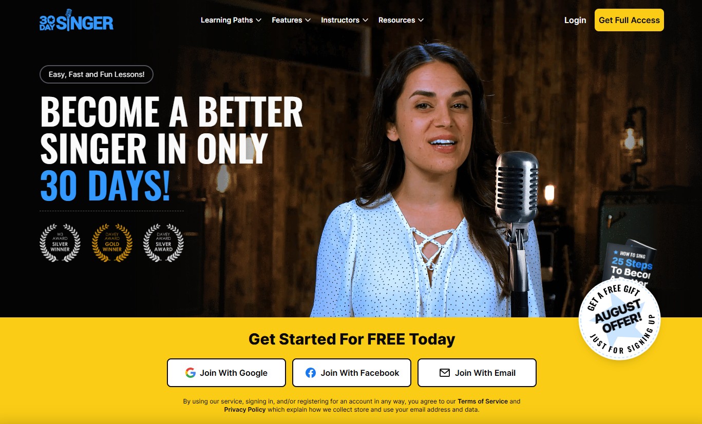 Affiliate program 30DaySinger