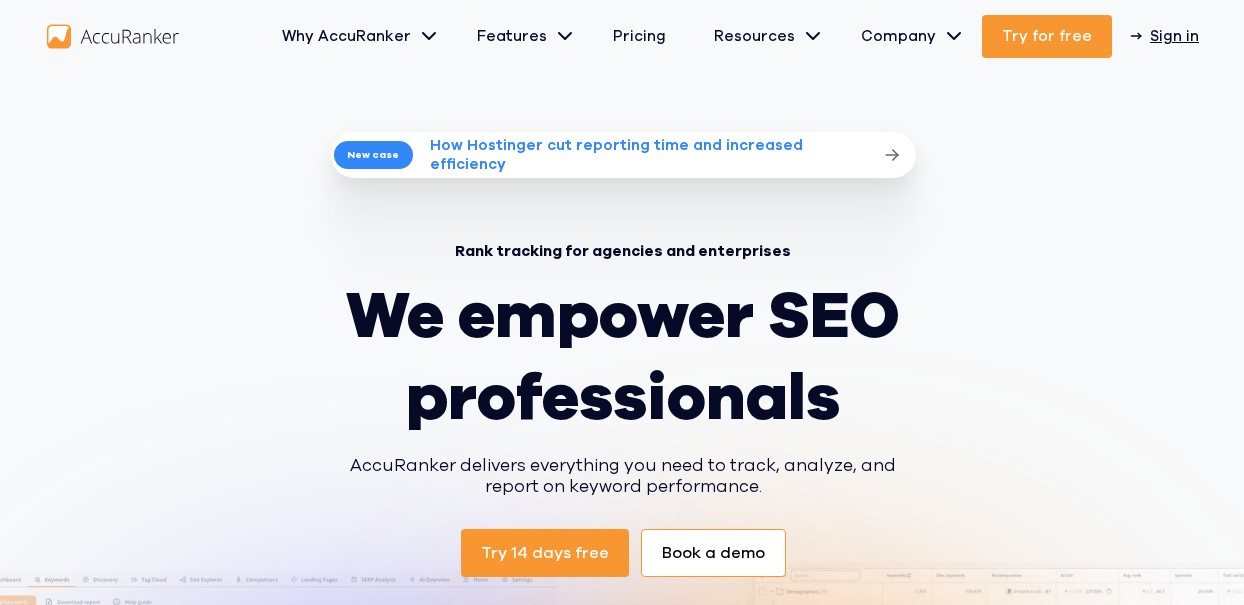 Affiliate program AccuRanker