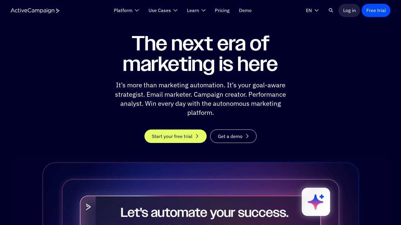 Affiliate program ActiveCampaign