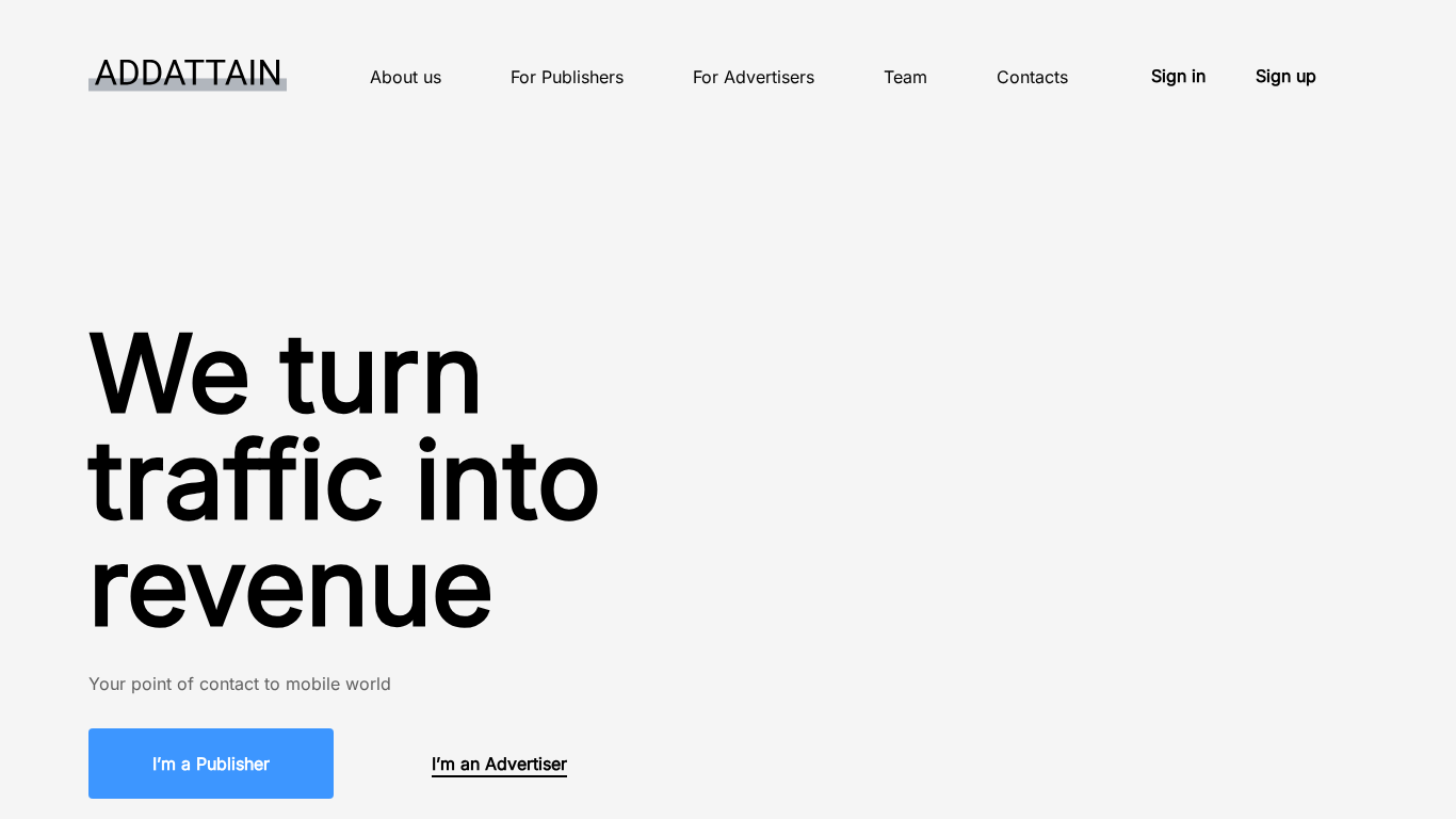 Affiliate program AddAttain