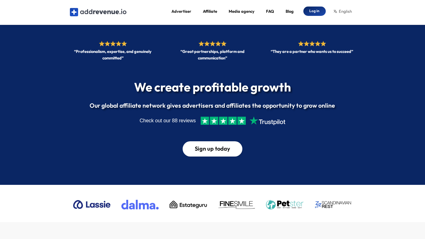 Partnerský program Addrevenue.io