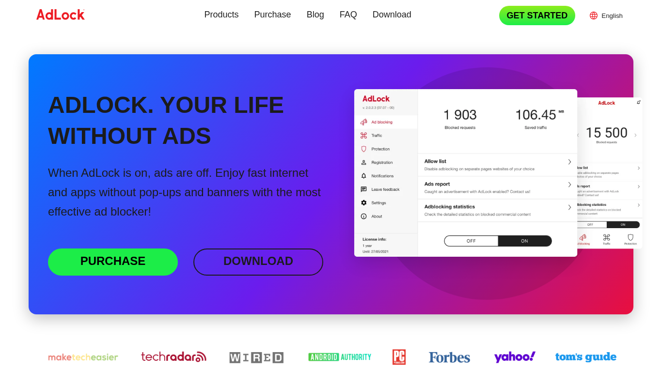 Affiliate program AdLock Media