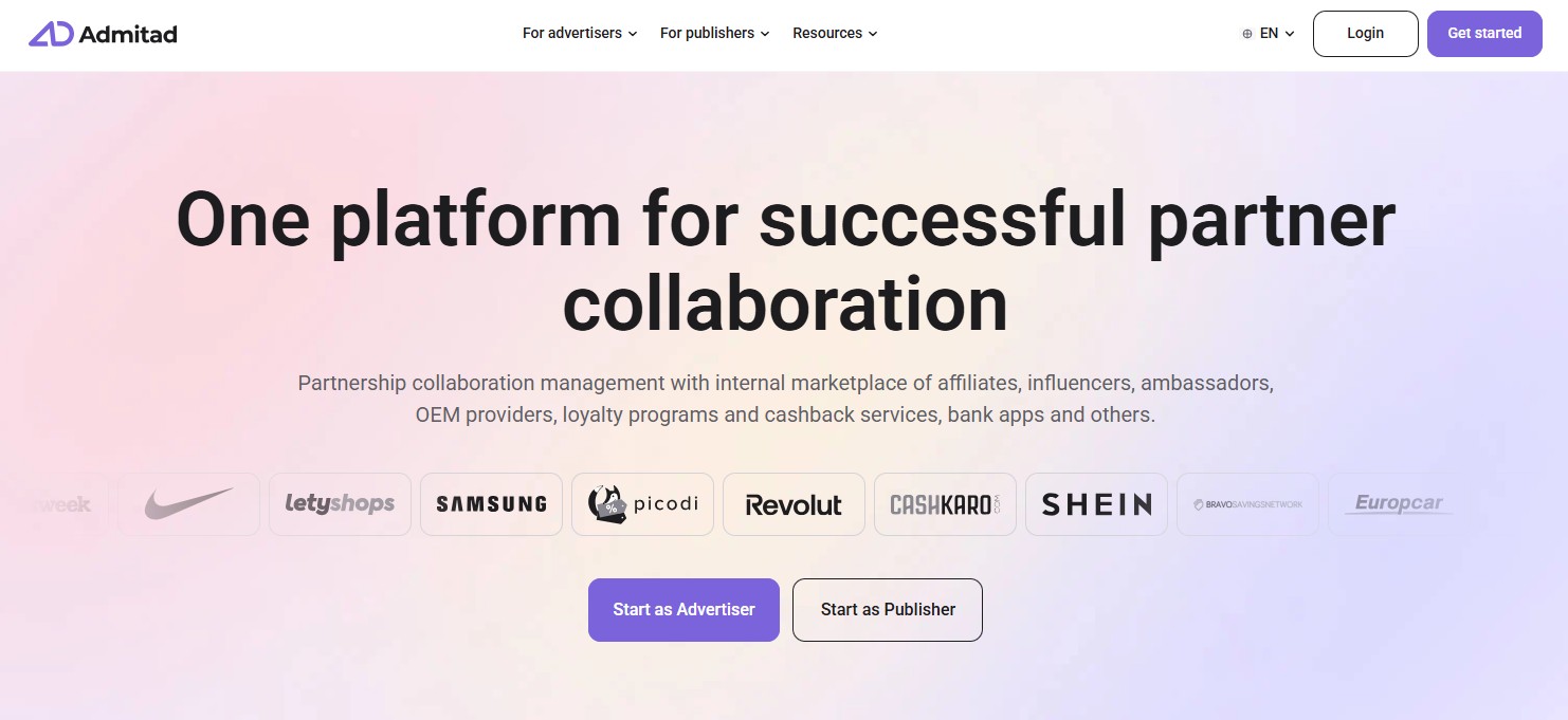 Admitad partnerský program