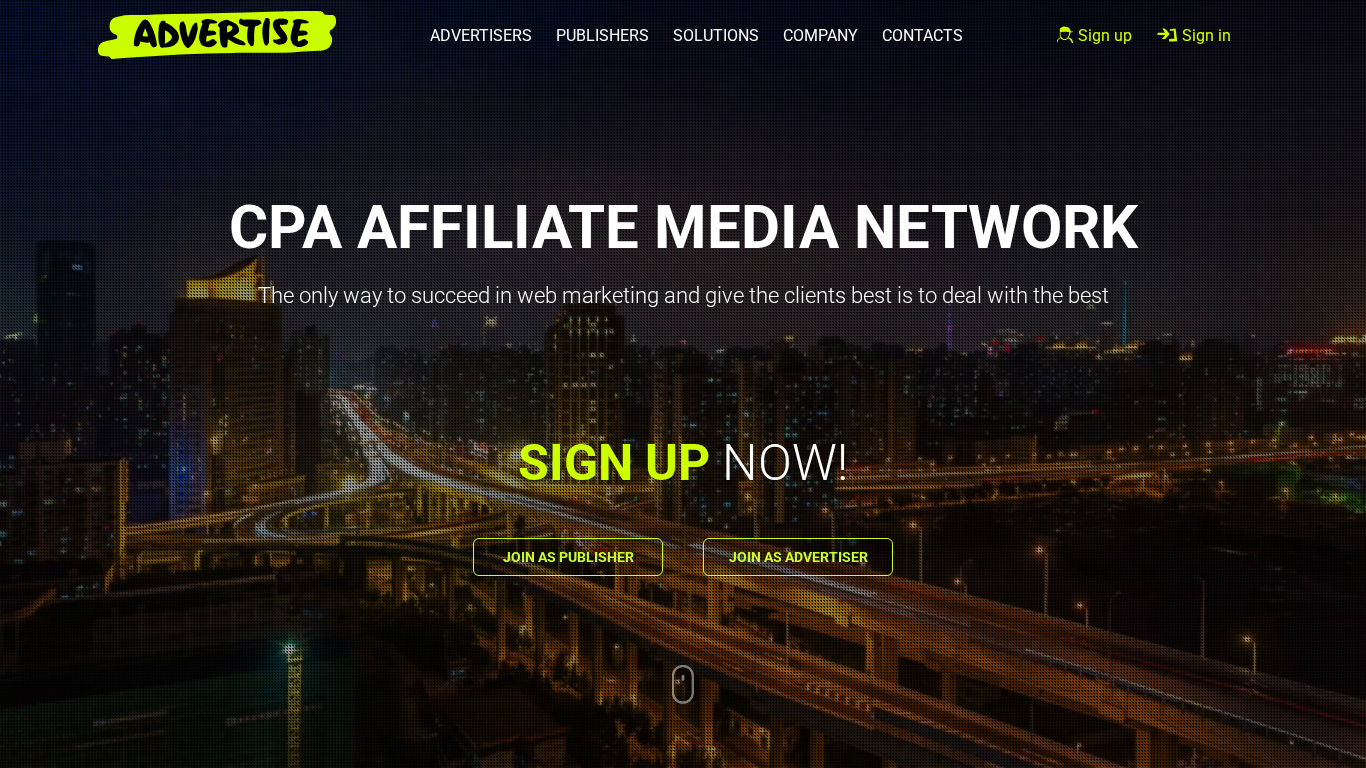 Affiliate program Advertise.net