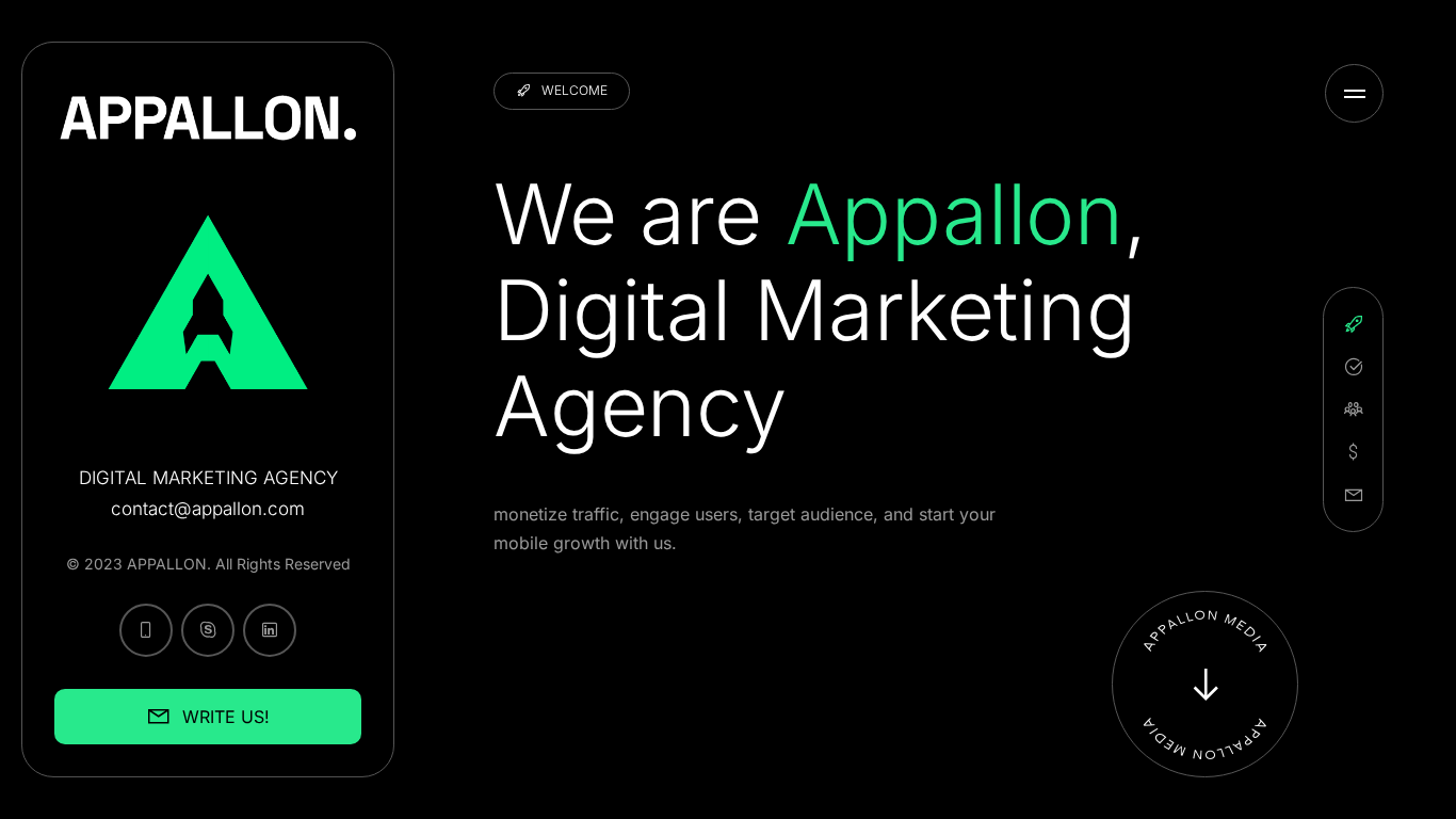 Affiliate program Appallon Media