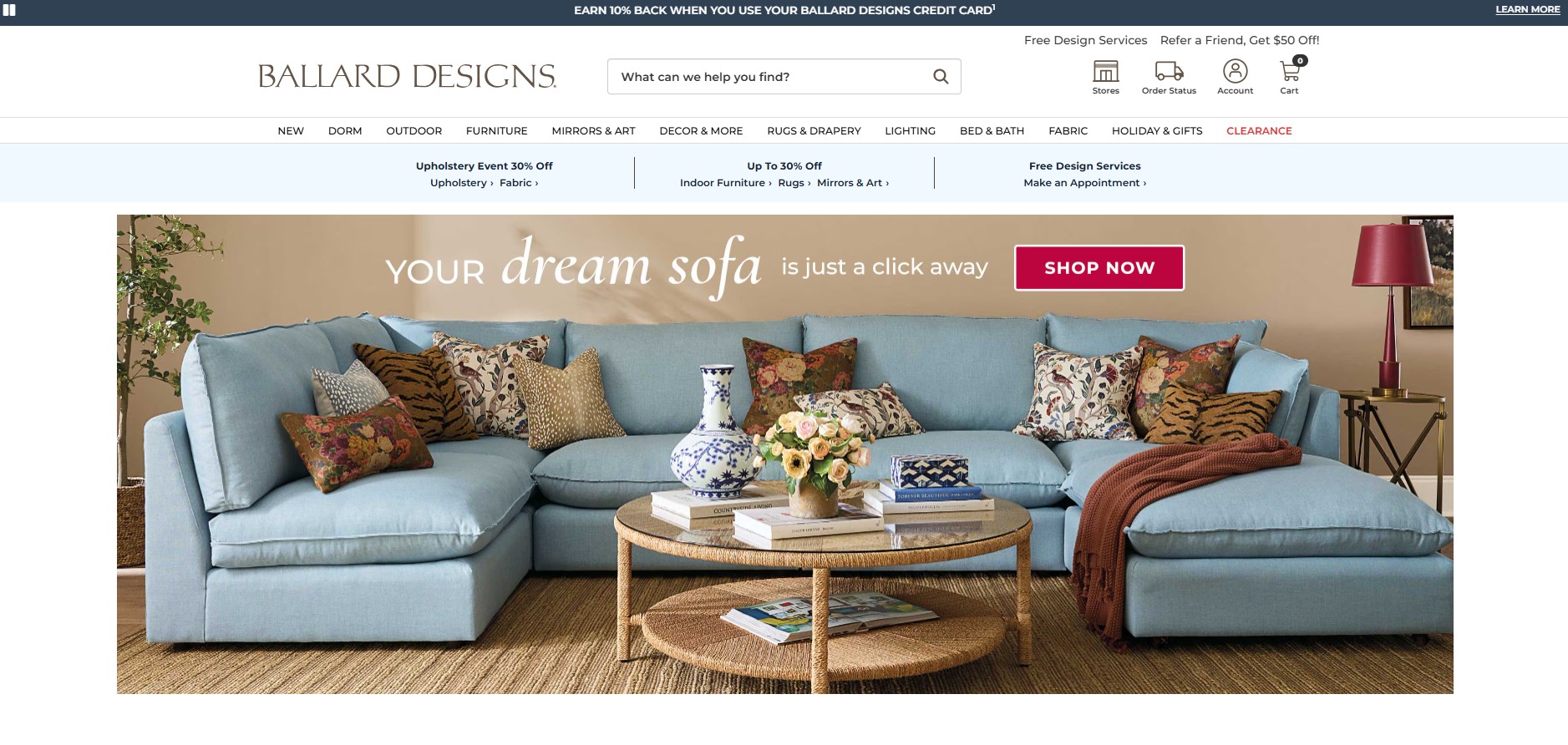 Partnerský program Ballard Designs