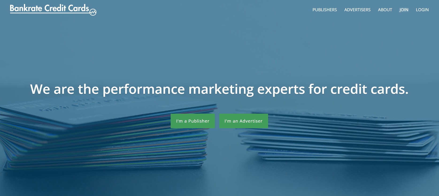 Affiliate program Bankrate Credit Cards