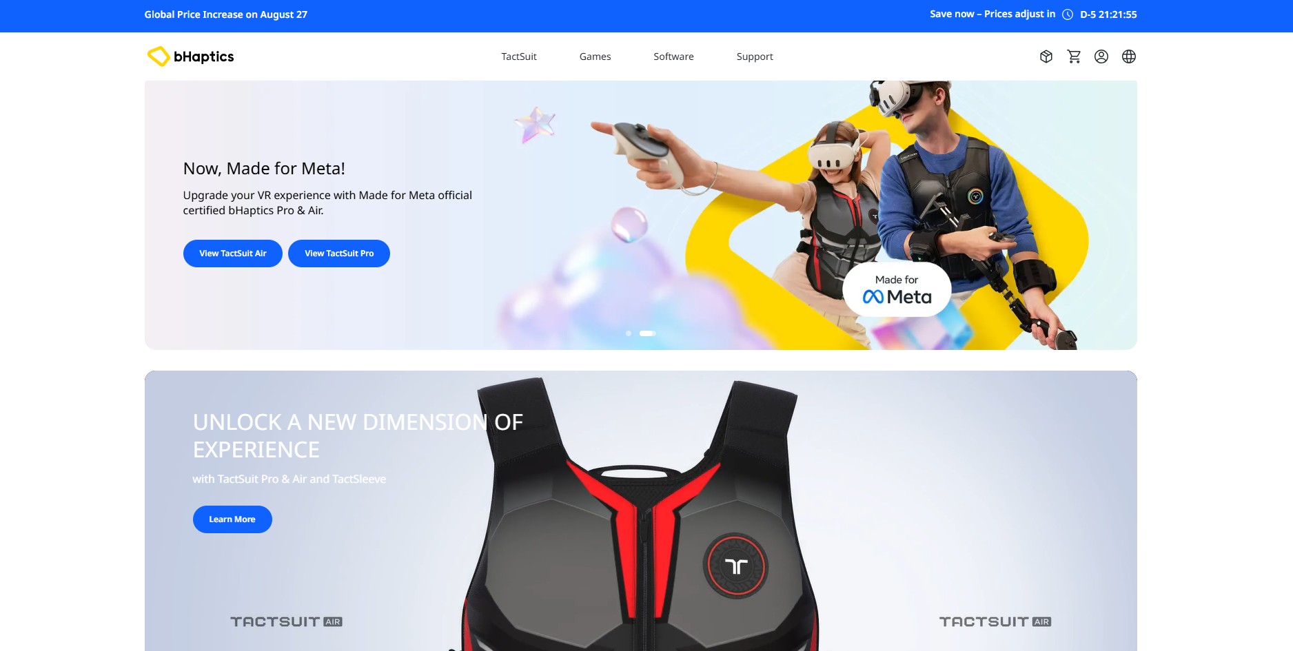 bHaptics partnerský program