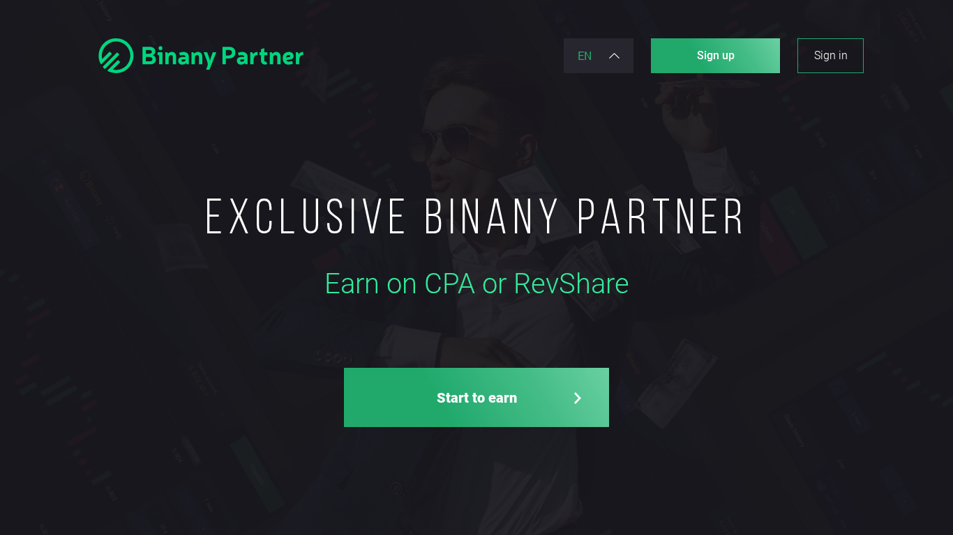 Partnerský affiliate program Binany