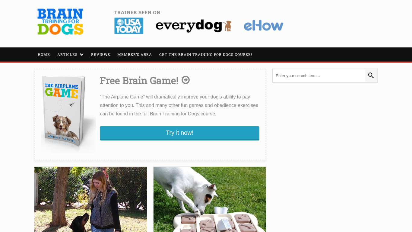 Affiliate program Brain Training For Dogs