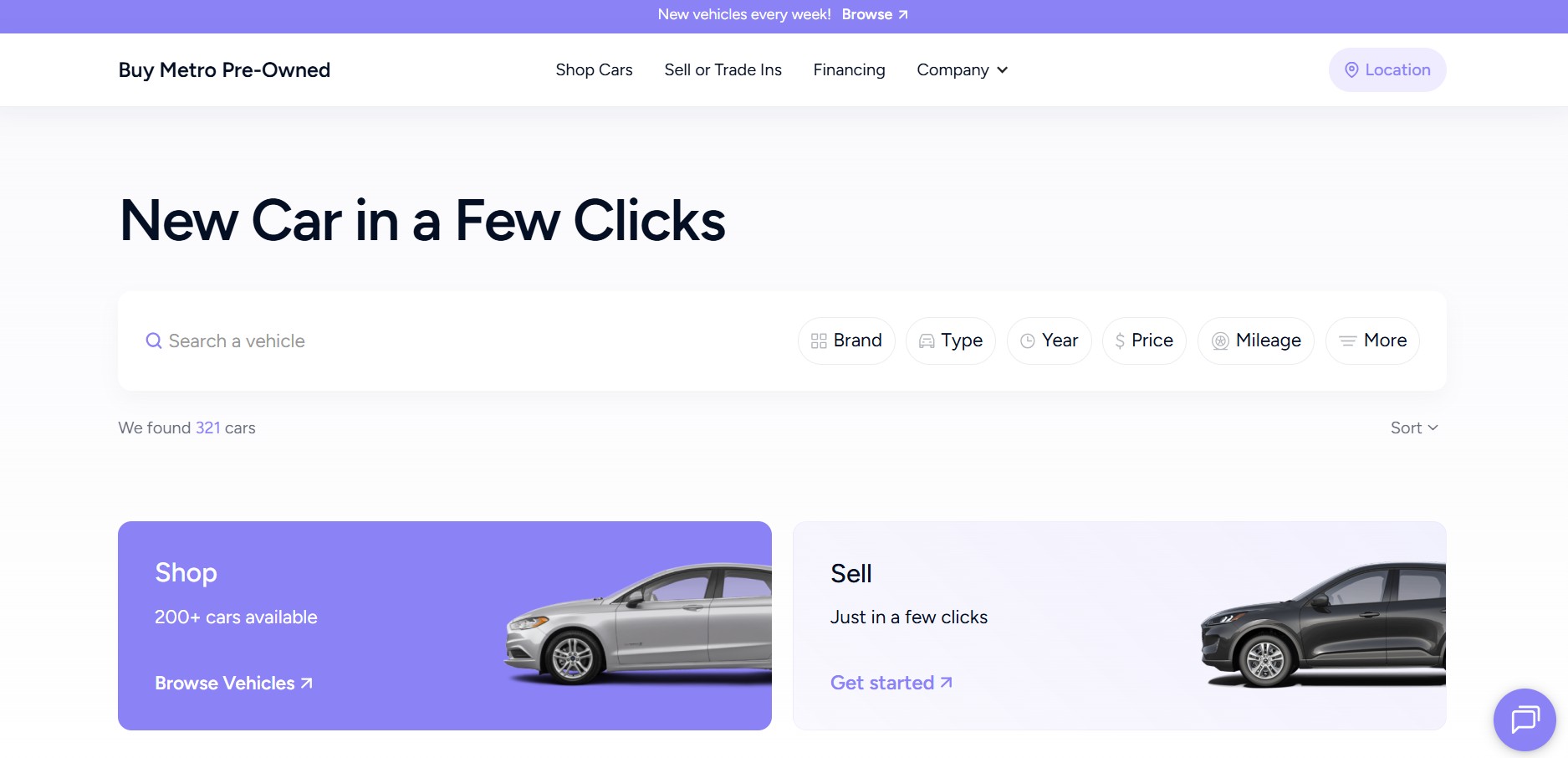 Affiliate program Buy Metro Pre-owned