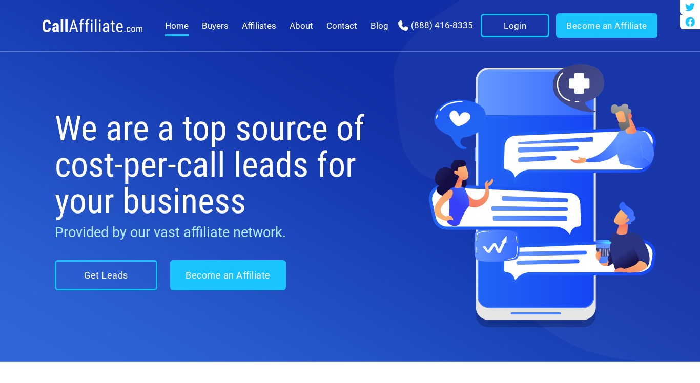 Affiliate program CallAffiliate