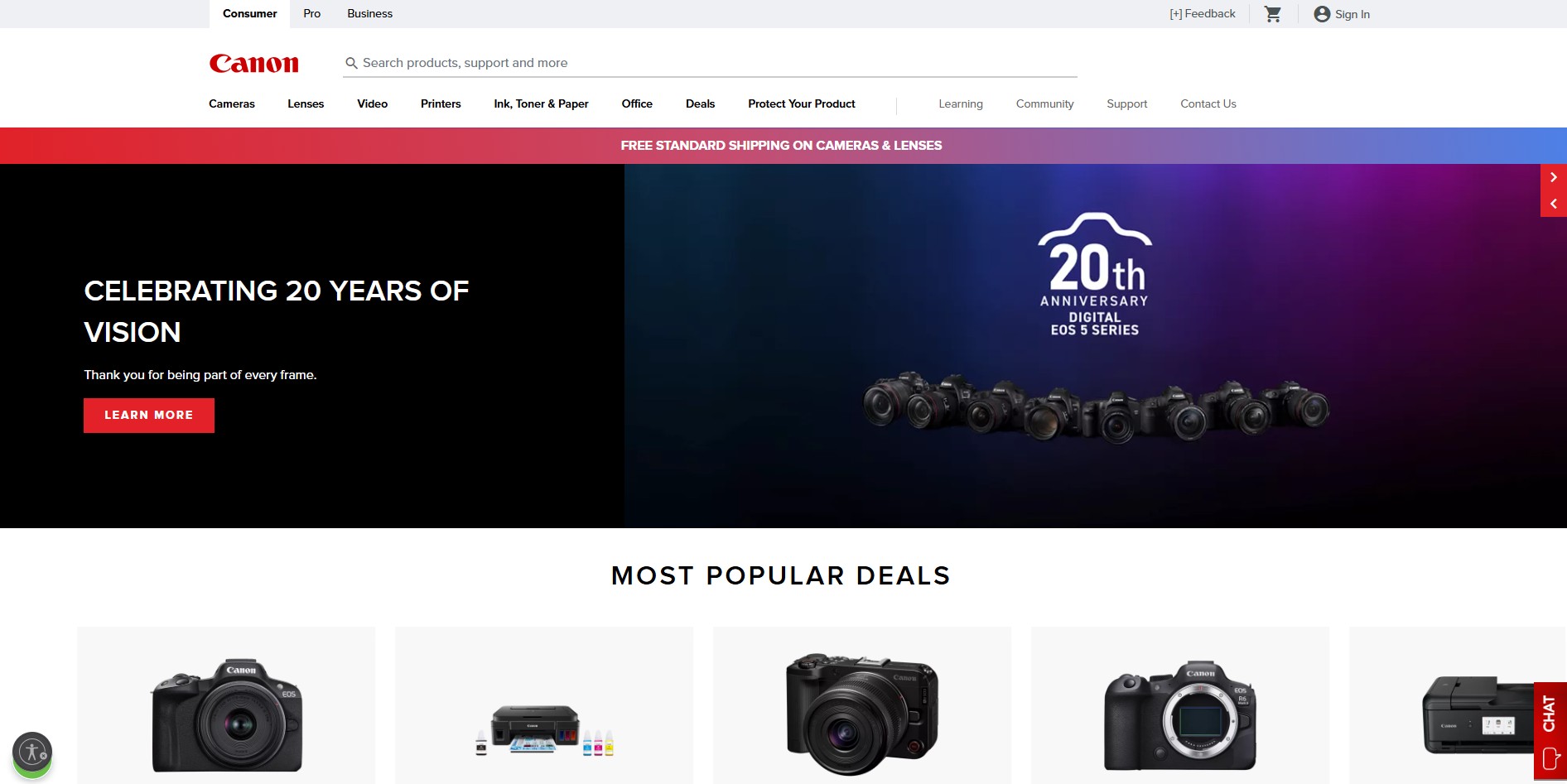 Affiliate program Canon