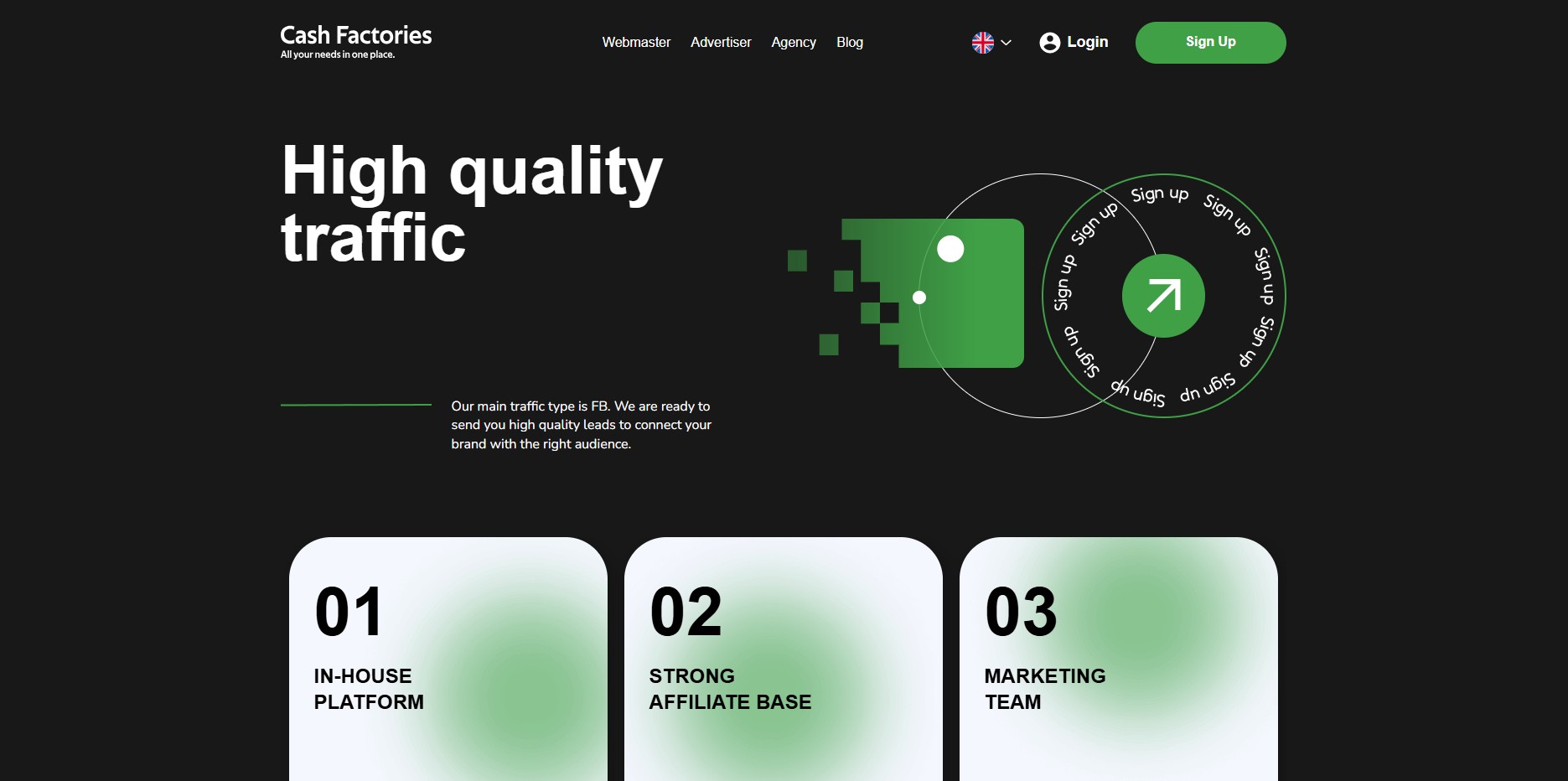 Affiliate program Cash Factories