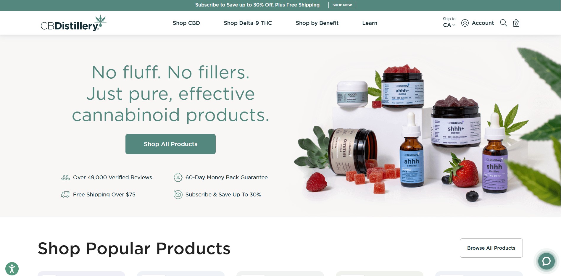 Affiliate program CBDistillery