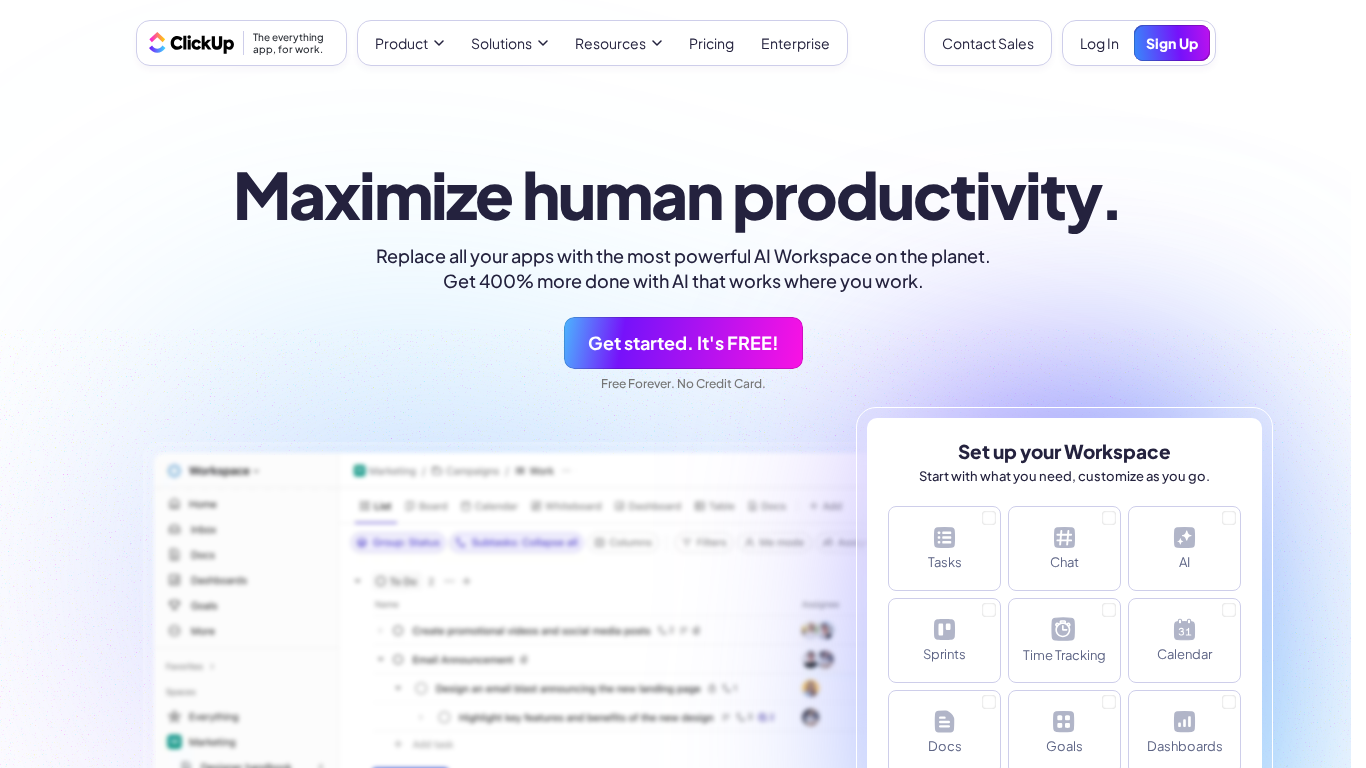 Affiliate program ClickUp