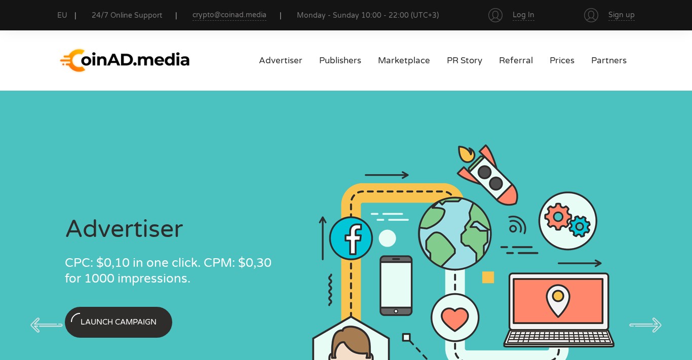 CoinAd partnerský program