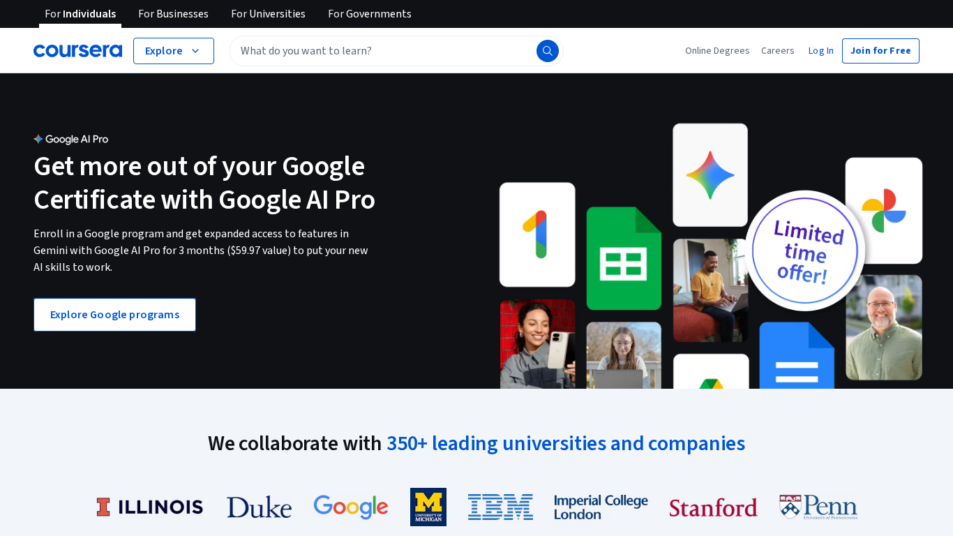 Affiliate program Coursera