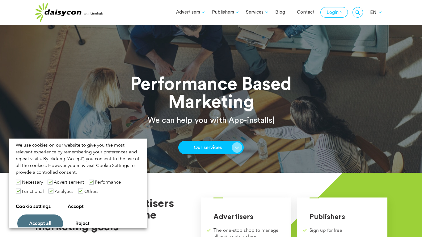 Affiliate program Daisycon