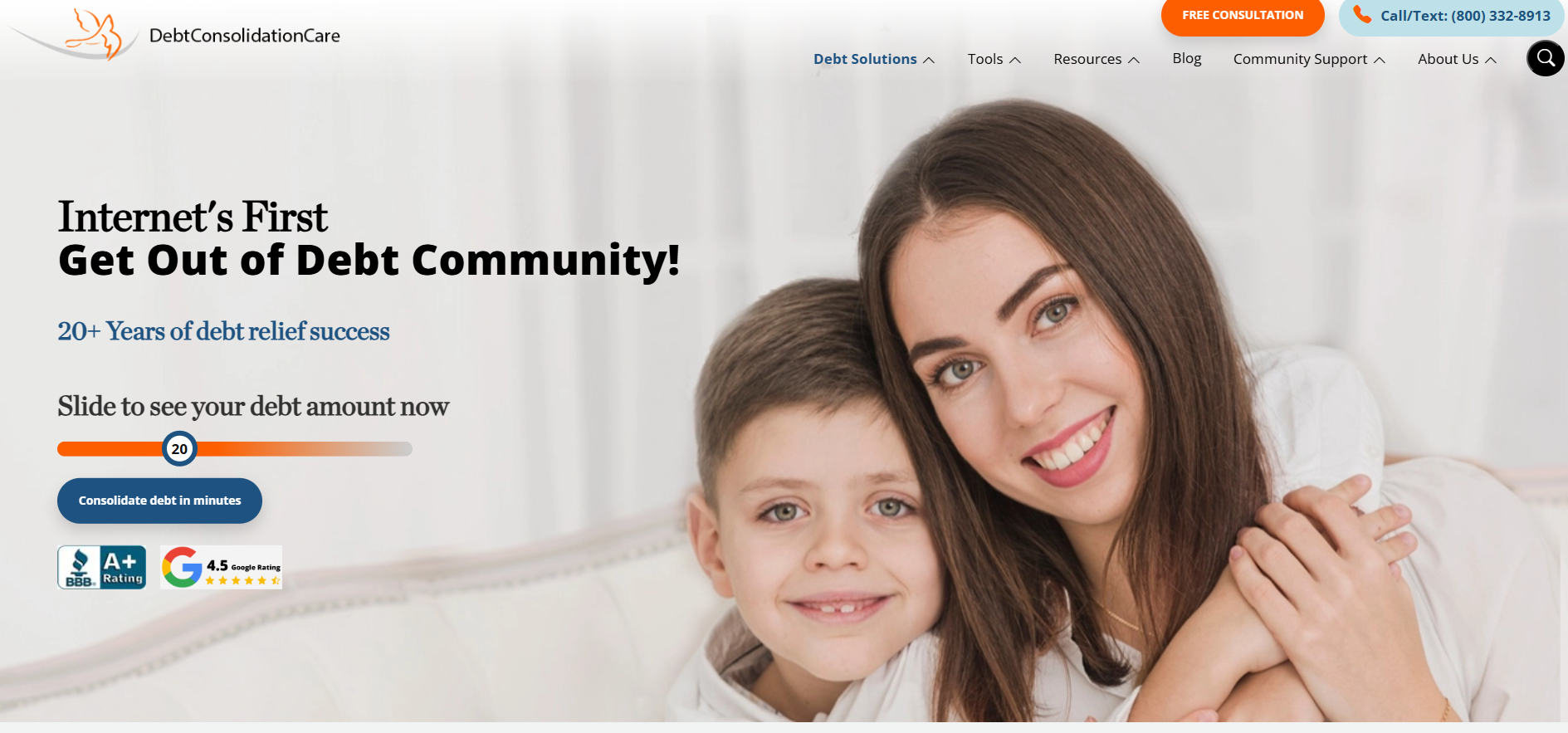 Affiliate program DebtCC