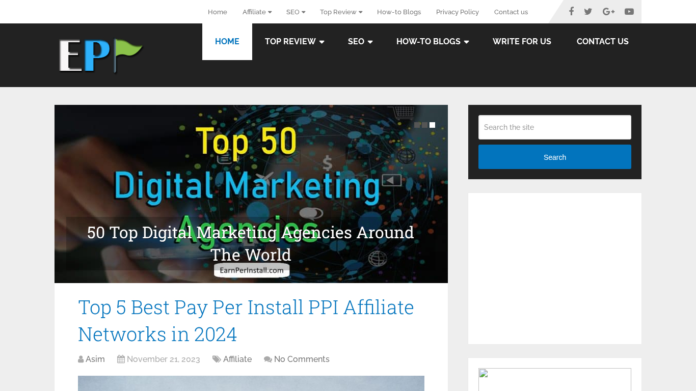 Affiliate program EarnPerInstall