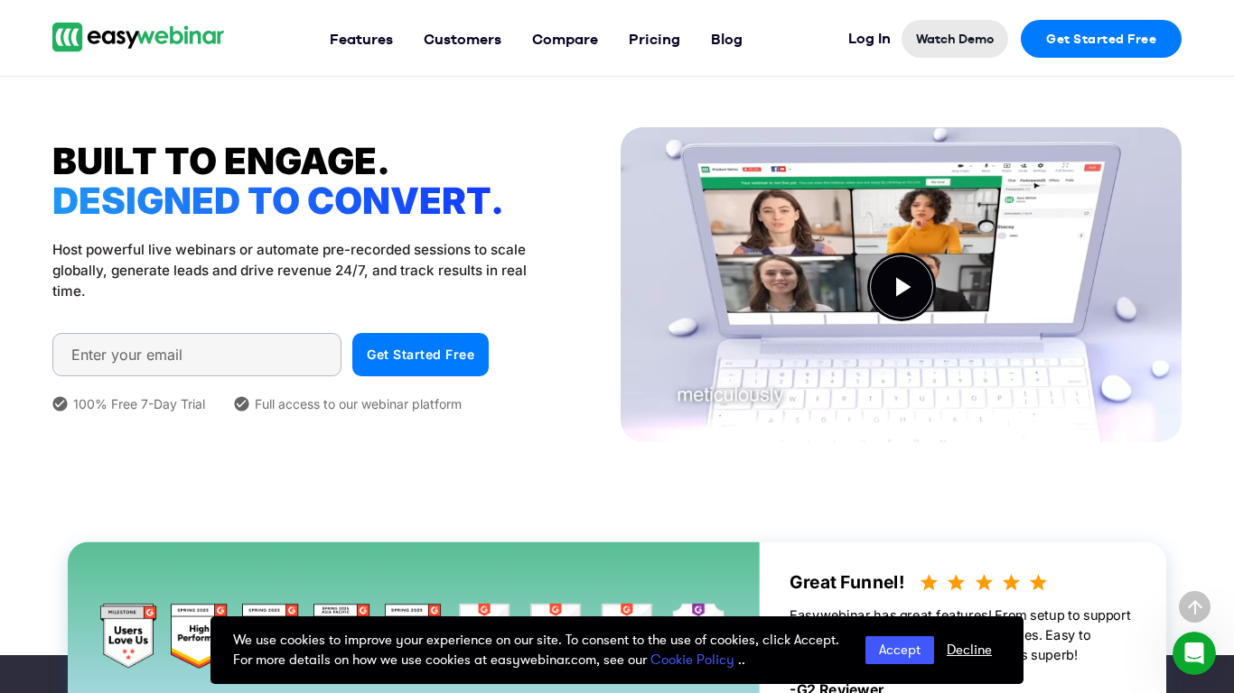 Affiliate program EasyWebinar