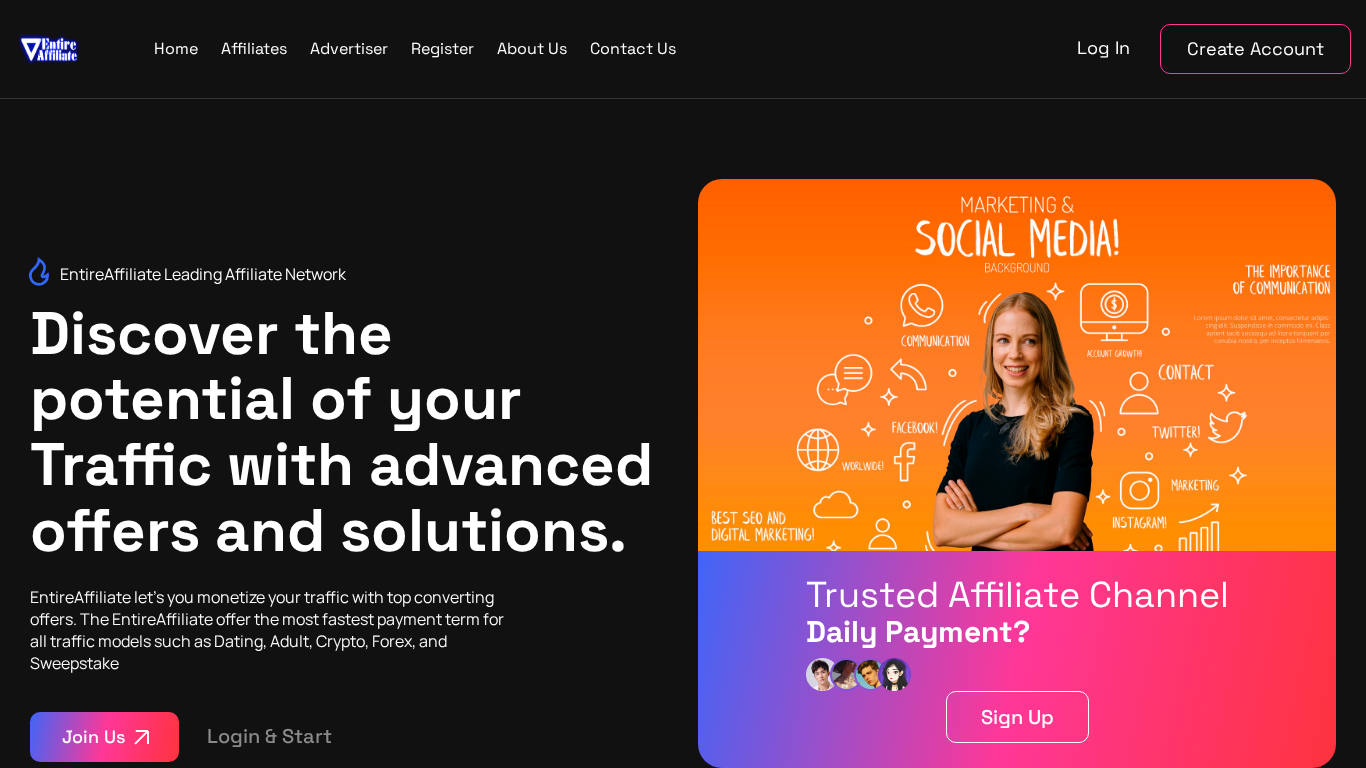 Affiliate program EntireAffiliate Networks