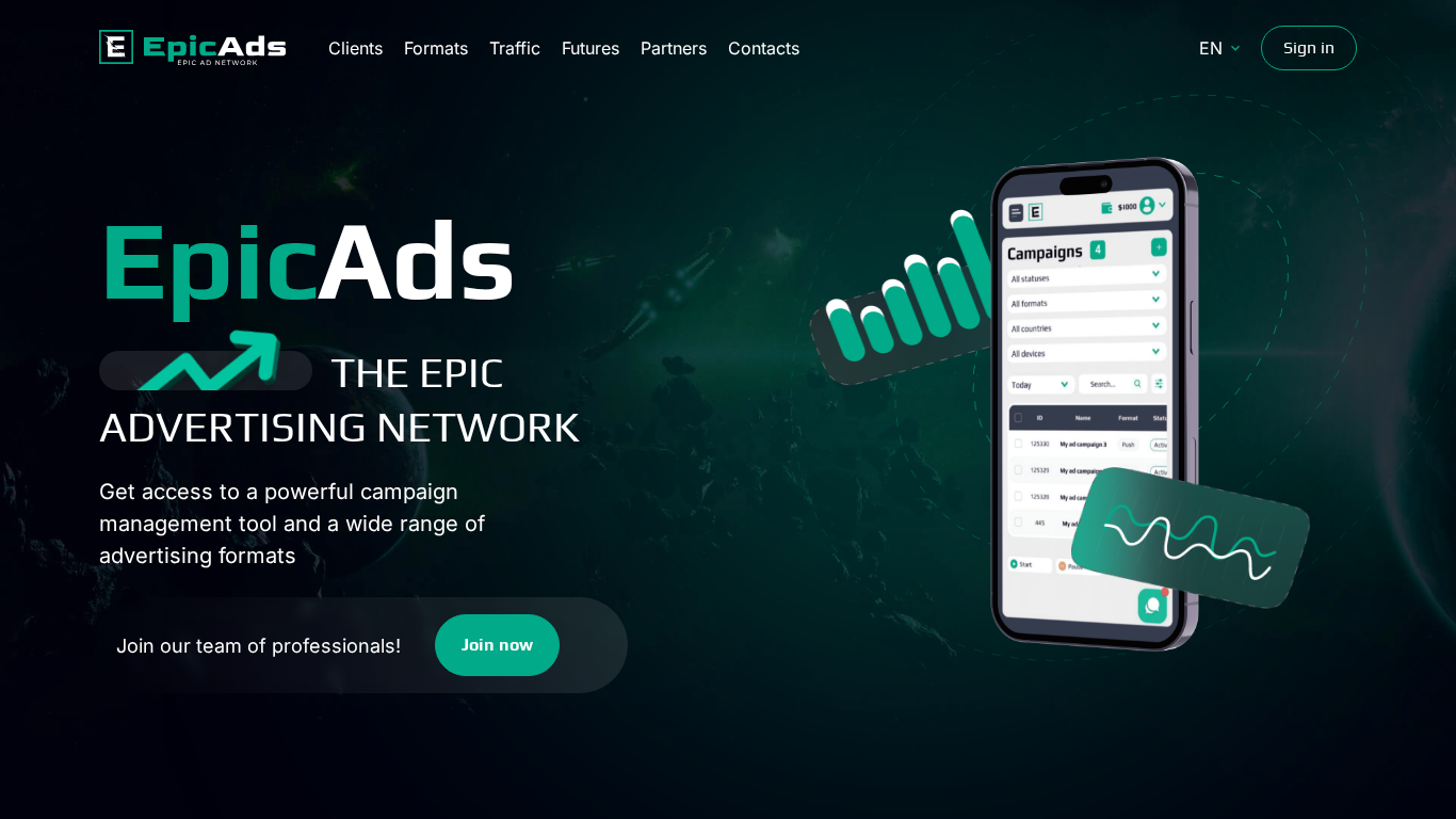 Affiliate program EpicAds.Net