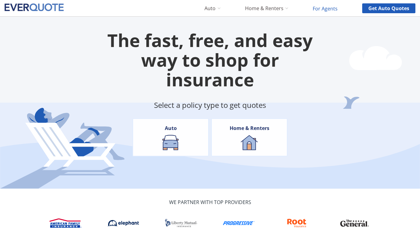 Affiliate program EverQuote