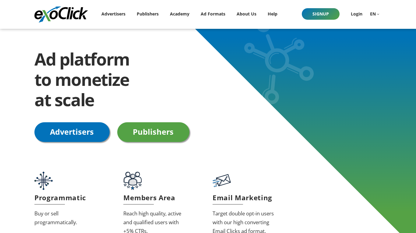 Affiliate program ExoClick