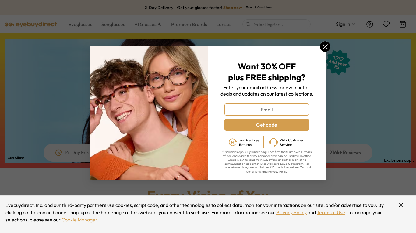 EyeBuyDirect partnerský program