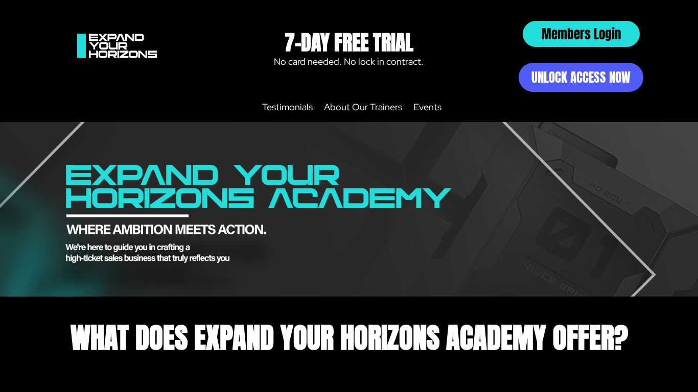 Affiliate program EYH Academy