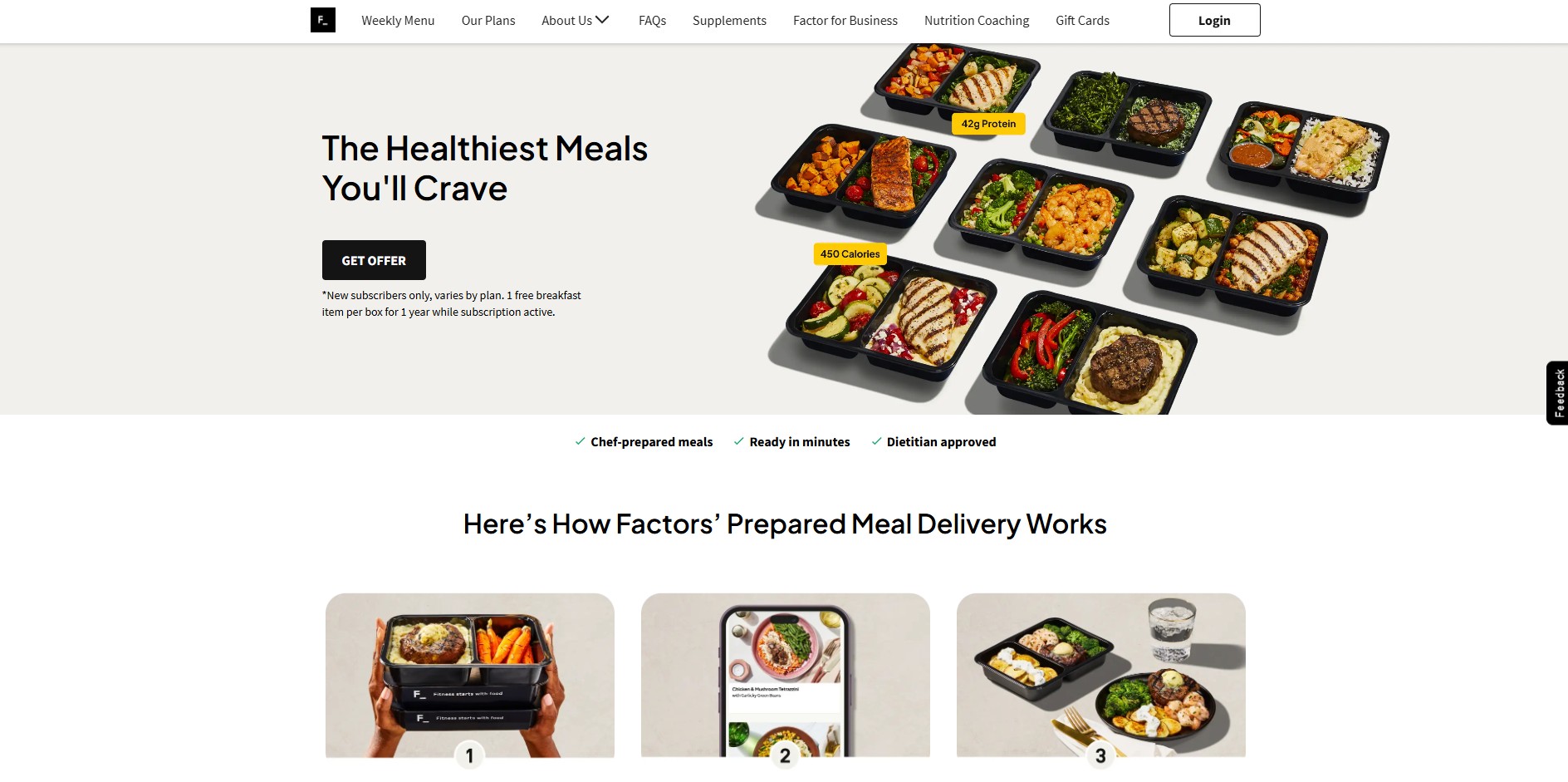 Affiliate program Factor Meals