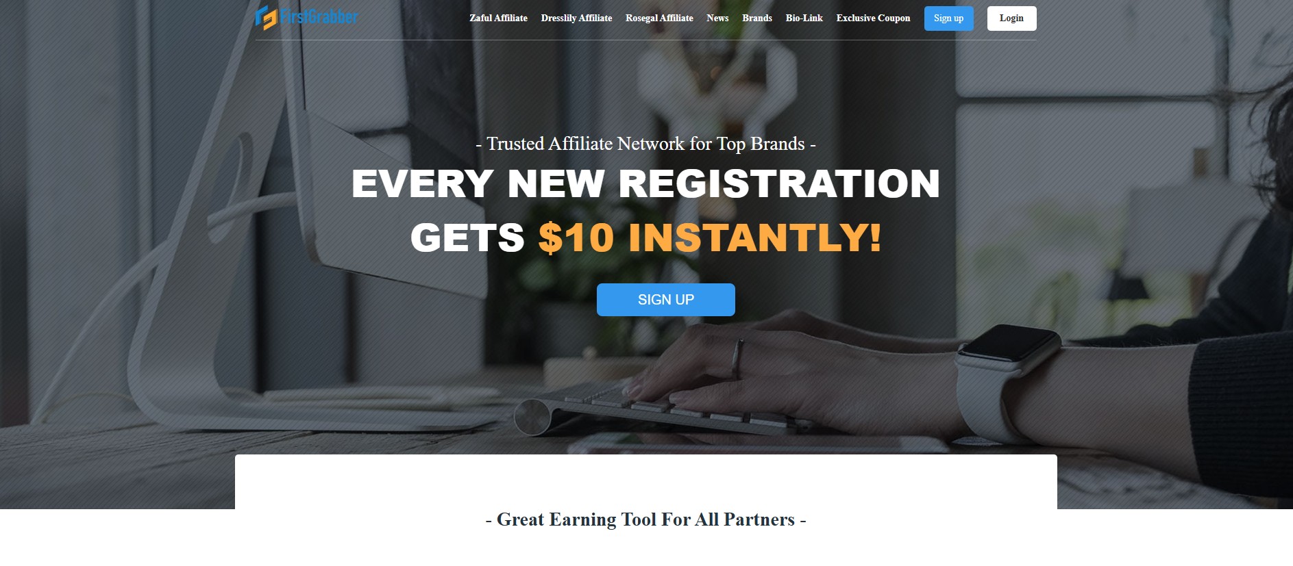 Affiliate program FirstGrabber
