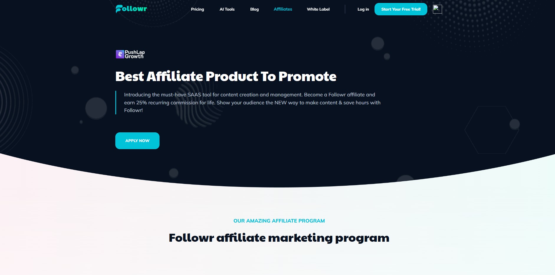 Affiliate program Followr