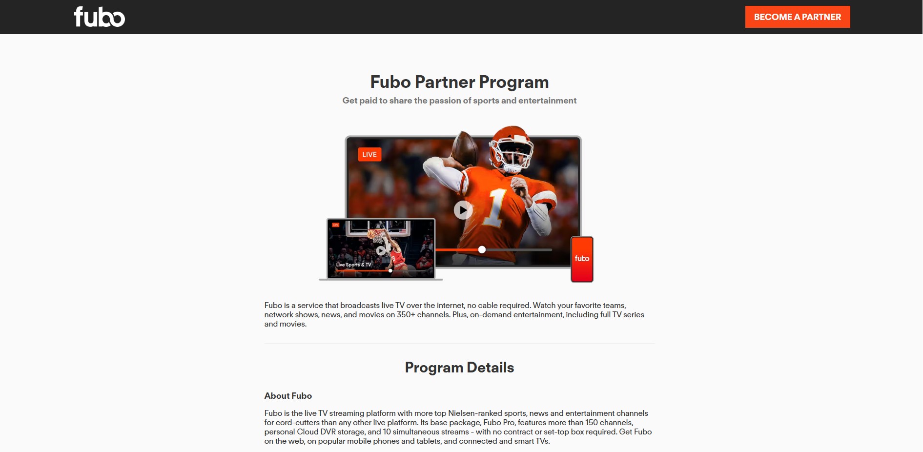 Partnerský program fuboTV