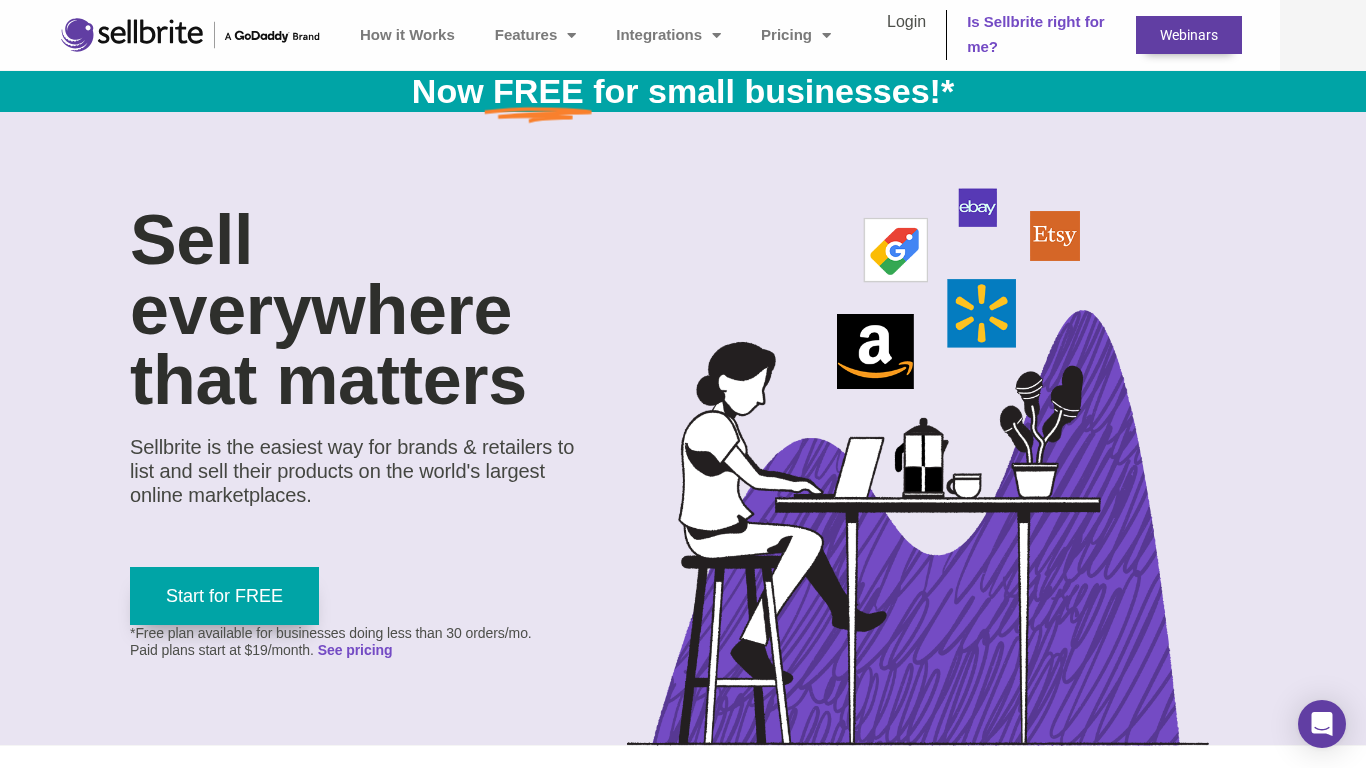 GoDaddy DBA Sellbrite partnerský program