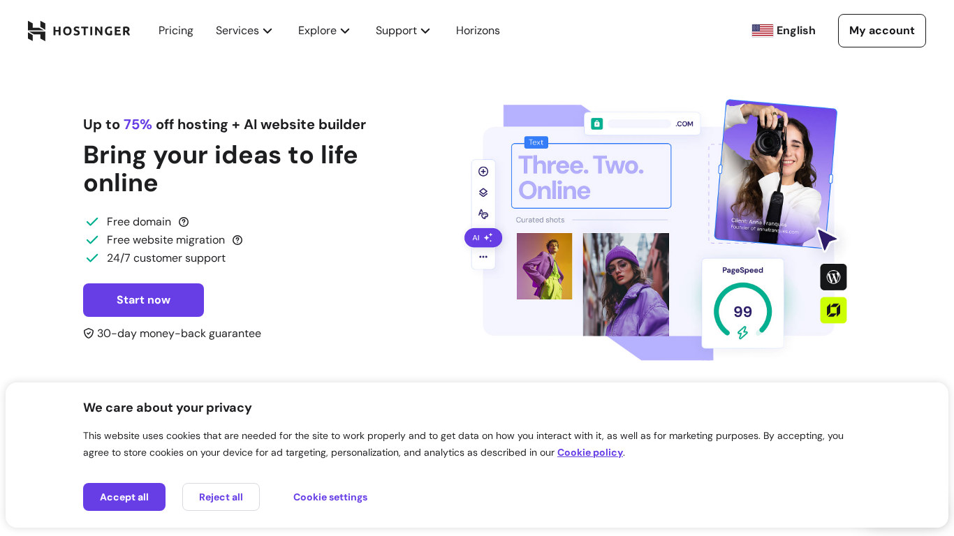 Affiliate program Hostinger