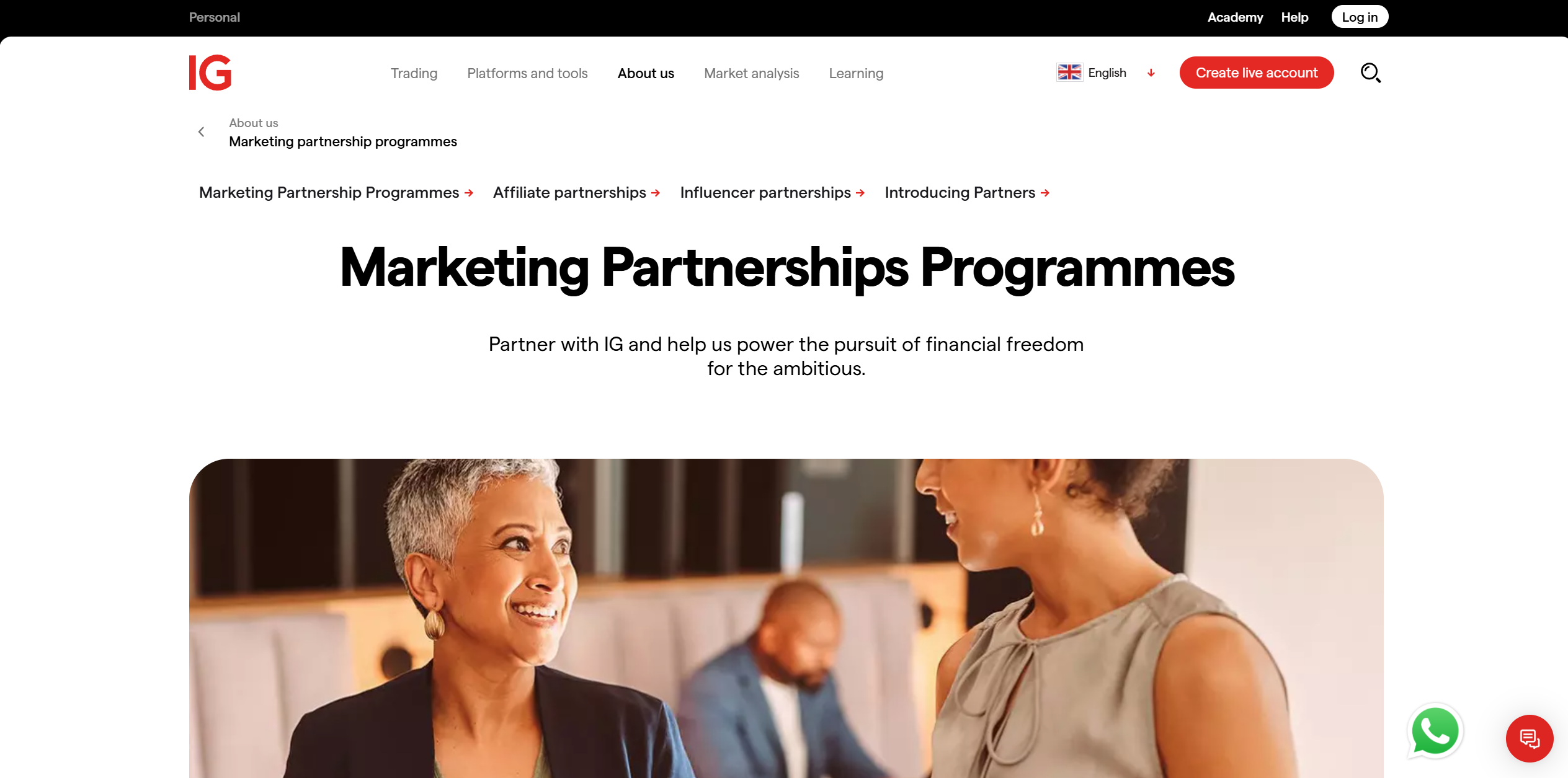 IG Marketing partnerský program